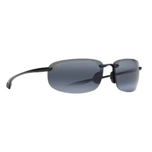 Maui Jim 407-02 Ho'okipa Gloss Black Frame / Grey Polarized Lenses Hookipa NEW